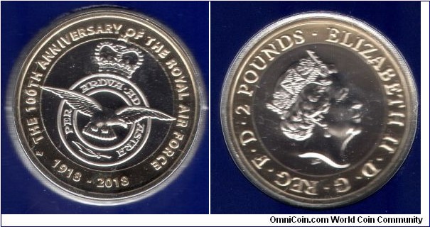 £2 RAF Centenary Badge