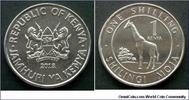 Kenya 1 shilling.
2018