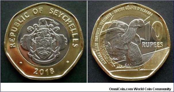 Seychelles 10 rupees.
2018