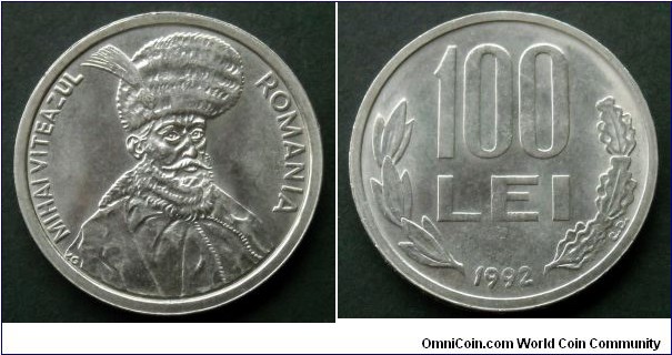 Romania 100 lei.
1992