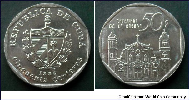 Cuba 50 centavos.
1994
