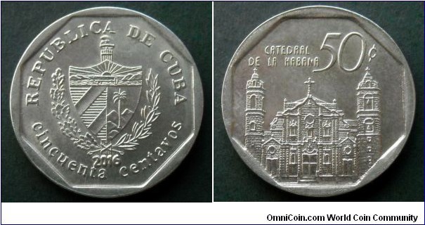 Cuba 50 centavos.
2016