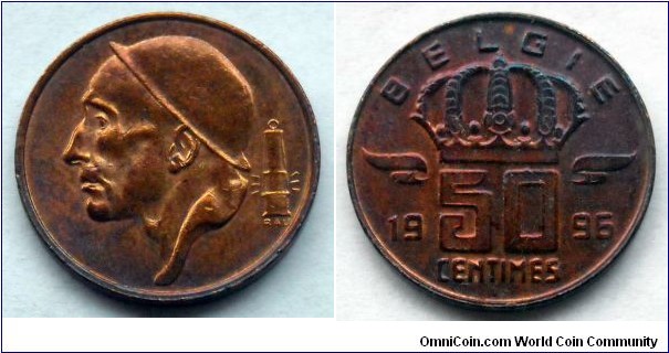 Belgium 50 centimes.
1996, Belgie