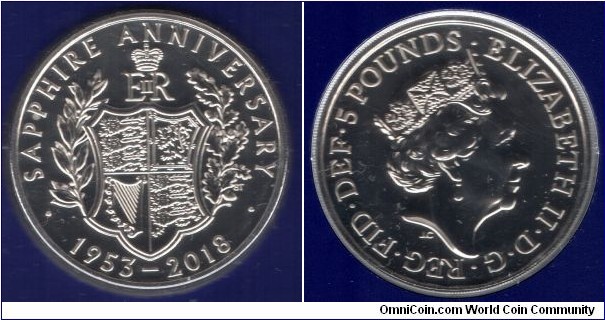 £5 Sapphire Coronation Anniversary