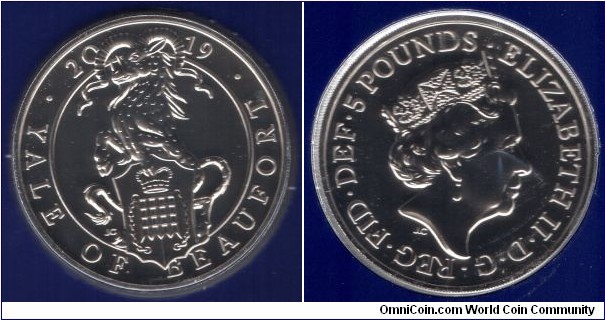 £5 Yale of Beaufort, Queen’s Beasts