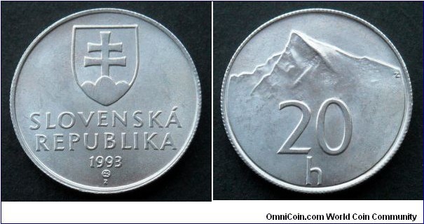 Slovakia 20 halierov.
1993
