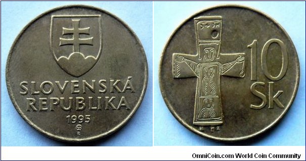 Slovakia 10 korun.
1995