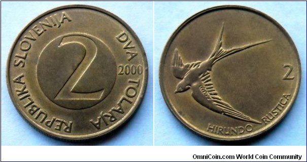 Slovenia 2 tolars.
2000 (III)