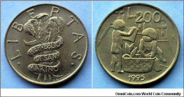 San Marino 200 lire.
1995 (III)