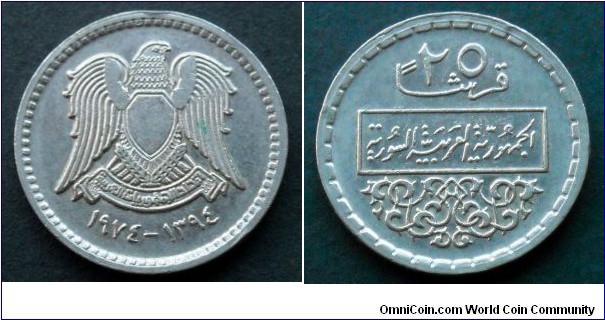 Syria 25 piastres.
1974