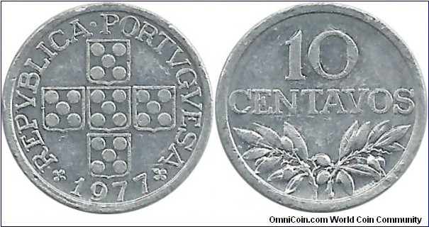 Portugal 10 Centavos 1977