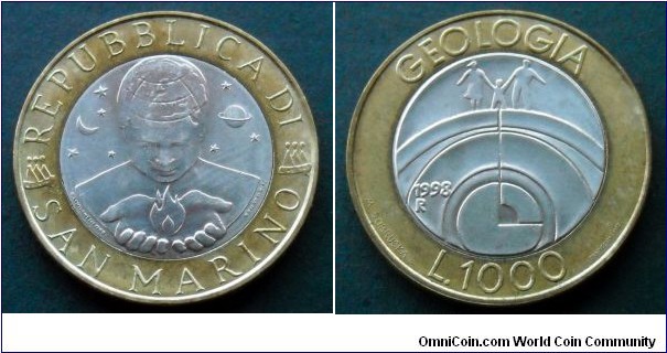 San Marino 1000 lire.
1998