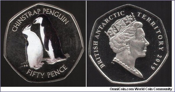 British Antarctic Territory 50p Chinstrap penguins