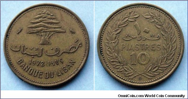 Lebanon 10 piastres.
1972 (II)