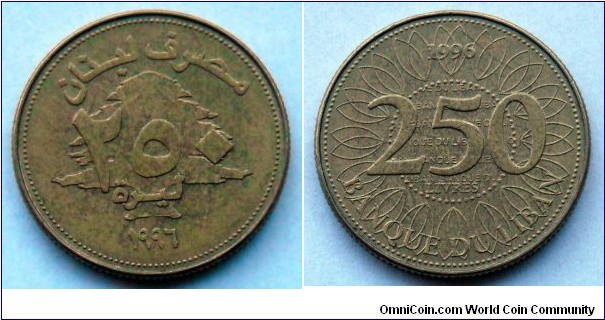 Lebanon 250 livres.
1996