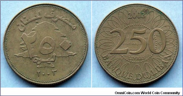 Lebanon 250 livres.
2003 (II)