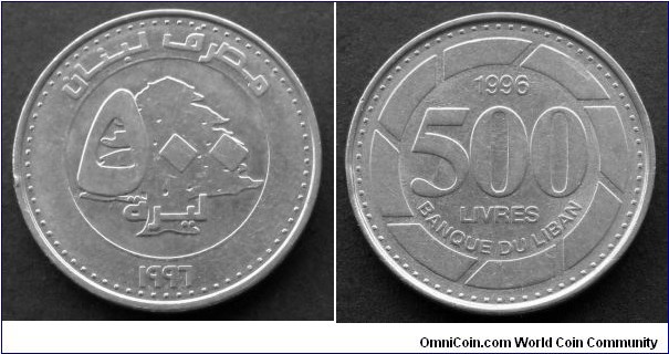 Lebanon 500 livres.
1996 (II)