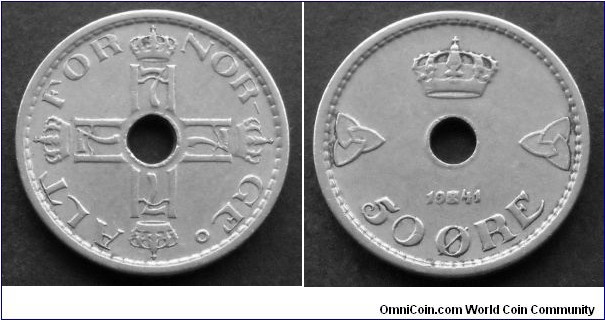 Norway 50 ore.
1941