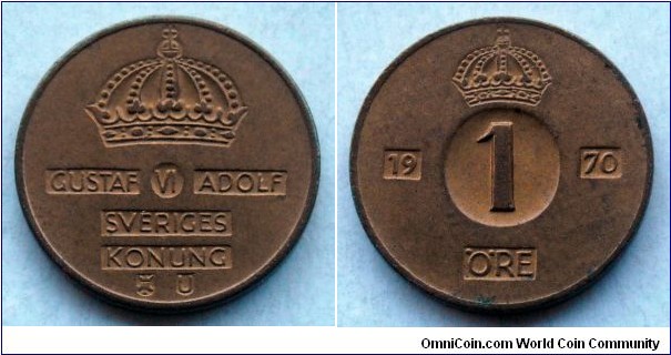 Sweden 1 ore.
1970 (II)