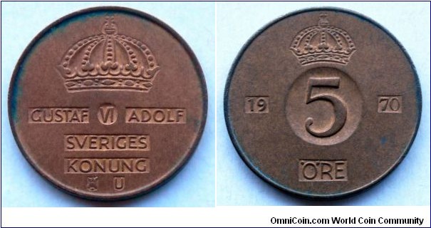 Sweden 5 ore.
1970 (II)