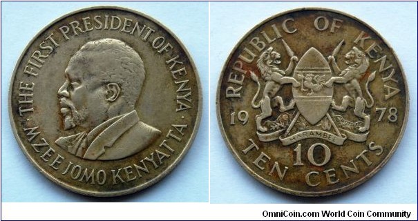 Kenya 10 cents.
1978