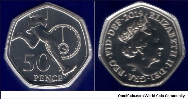 50p 50th Anniversary of the 50p coin 1996-2019 Roger Bannister Breaking the 4 minute Mile