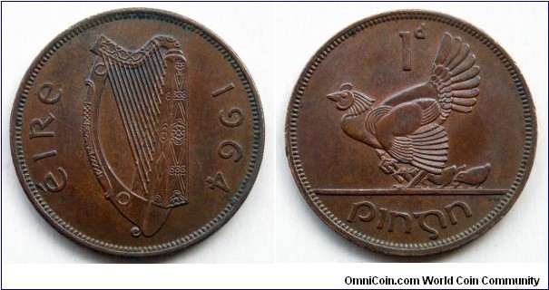 Ireland 1 penny.
1964