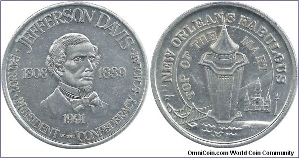USA-Medalion New Orleans 1991 -Al-