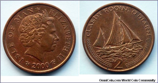 Isle of Man 2 pence.
2000 (AA) II