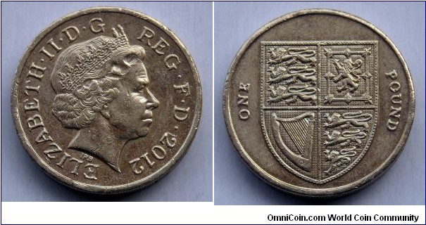 1 pound. 2012, Royal shield