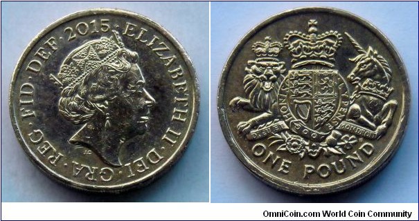 1 pound. 2015, Royal Arms (II)