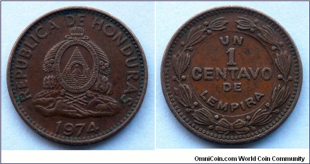 Honduras 1 centavo.
1974