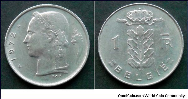 Belgium 1 franc.
1972, Belgie