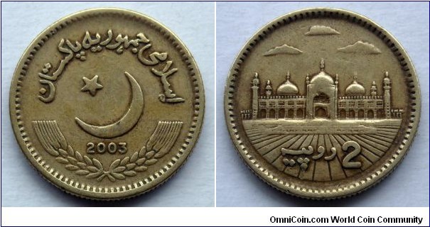 Pakistan 2 rupees.
2003