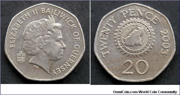 Guernsey 20 pence.
2003