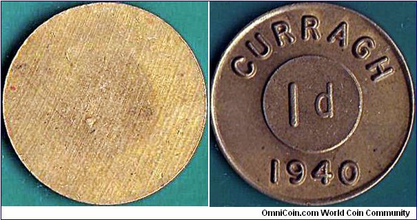 Curragh Internment Camp 1940 1 Penny.