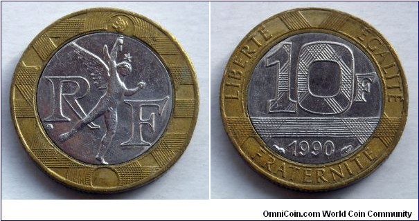 France 10 francs.
1990 (II)