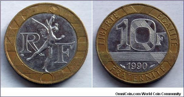 France 10 francs.
1990 (III)