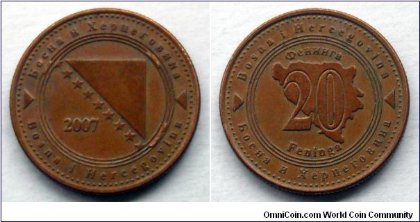 Bosnia and Herzegovina 
20 feninga. 2007 (II)