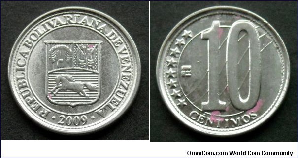 Venezuela 10 centimos.
2009 (III)