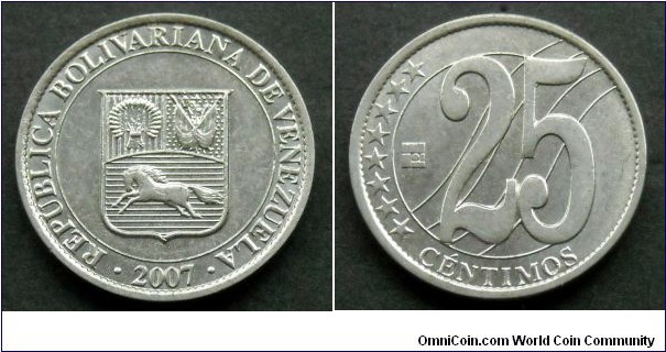 Venezuela 25 centimos.
2007 (V)