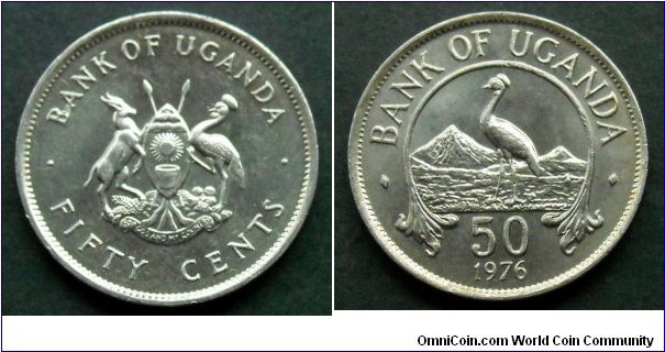 Uganda 50 cents.
1976 (II)