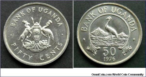 Uganda 50 cents.
1976 (III)
