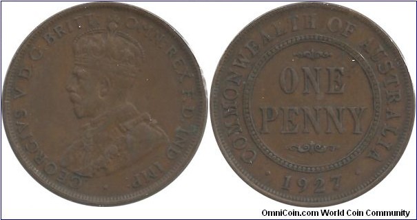 Australia 1 Penny 1927