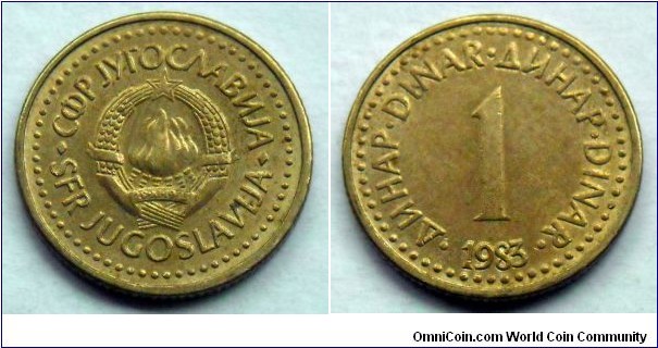 Yugoslavia 1 dinar.
1983 (III)