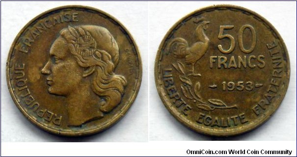 France 50 francs.
1953