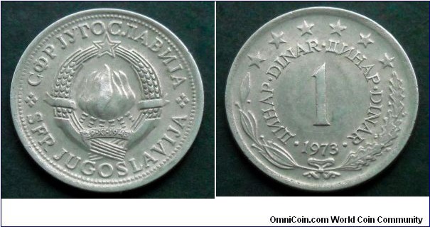 Yugoslavia 1 dinar.
1973 (II)