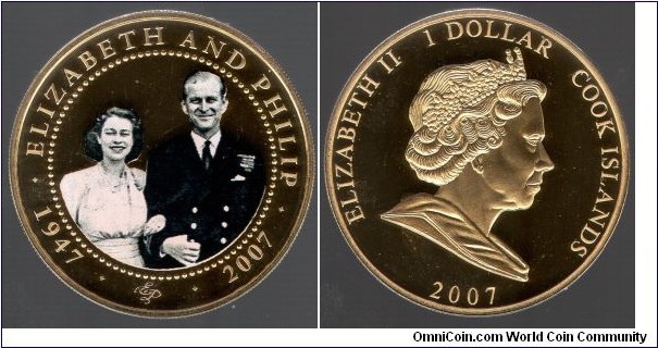 $1 QEII & Prince Phillip Engagment photo