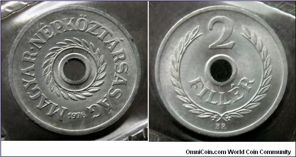 Hungary 2 filler from 1976 annual coin set (II)