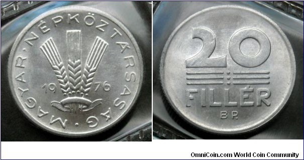 Hungary 20 filler from 1976 annual coin set (II)